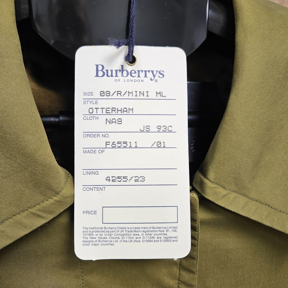 Burberrys' of London Vintage NWT‎ Quilted Wool Olive/Army Green Otterham Jacket - Picture 5 of 13